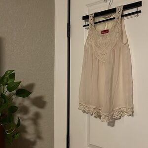 Panhandle Slim Sheer Lace Crochet Tank